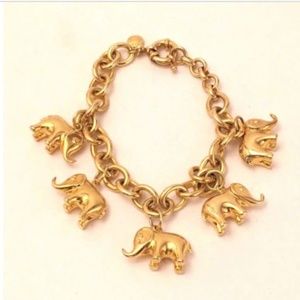 JCrew elephant charm bracelet
